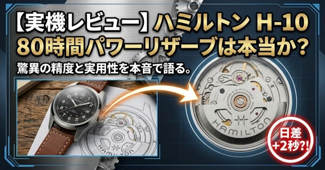 実機レビュー】ハミルトン「H-10」の凄さを本音で語る。80時間パワー