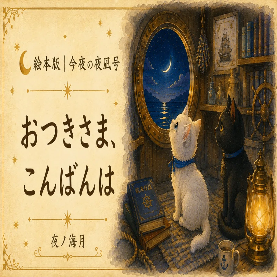 月虹～over the Moon-Bow～(第一夜～四、五〜八夜） 🌙 Picture Book Version | Tonight's Yonagi-go 'Good Evening, Moon