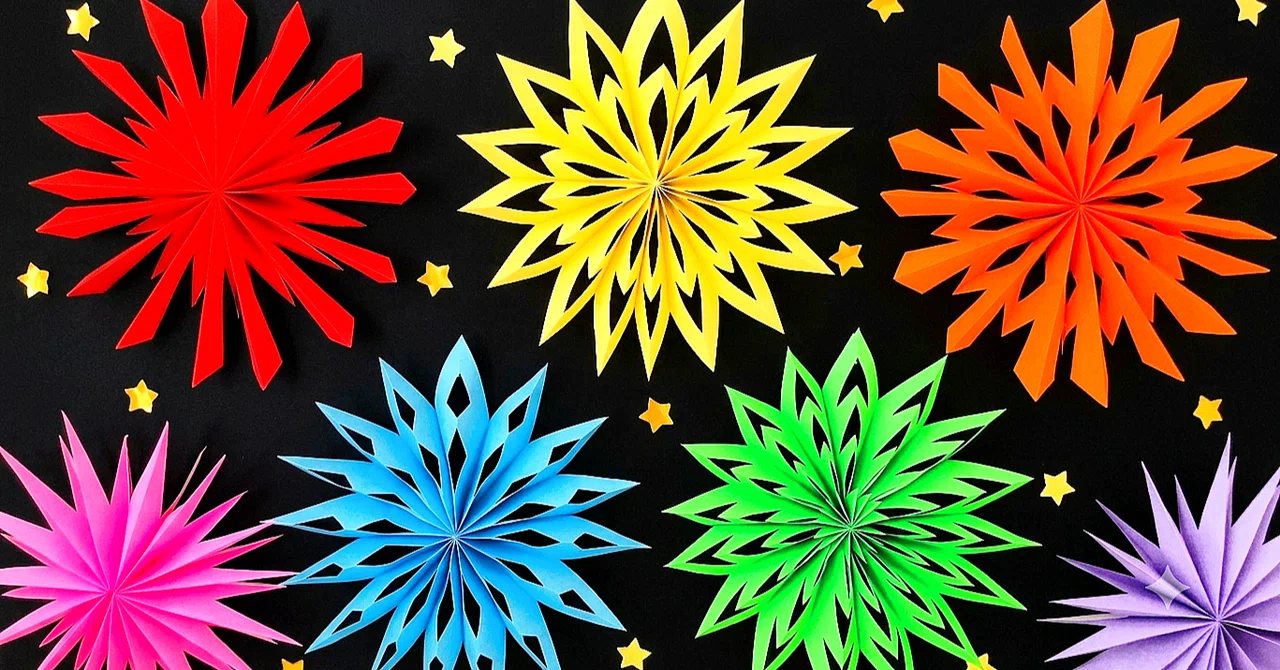 花火　折り紙　夏祭り　花火大会　夏休み　ハンドメイド　壁面飾り　100個 rectangle_large_type_2_23317fd