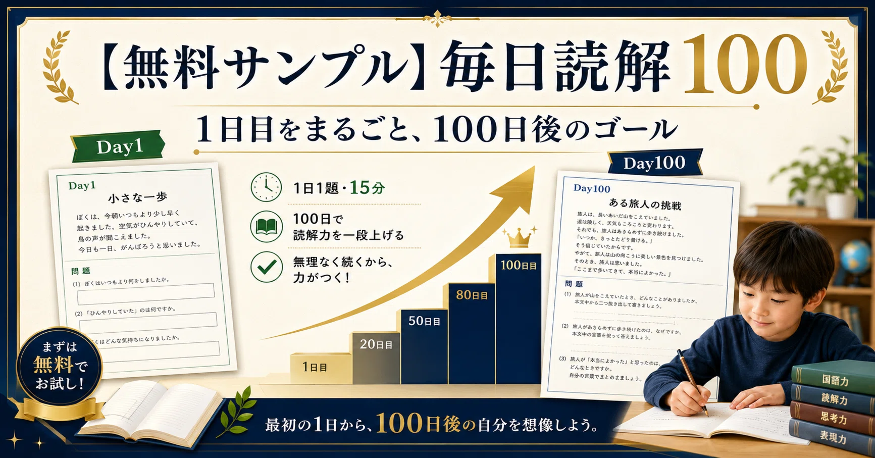 Free Sample] Daily Reading Comprehension 100 - Reading