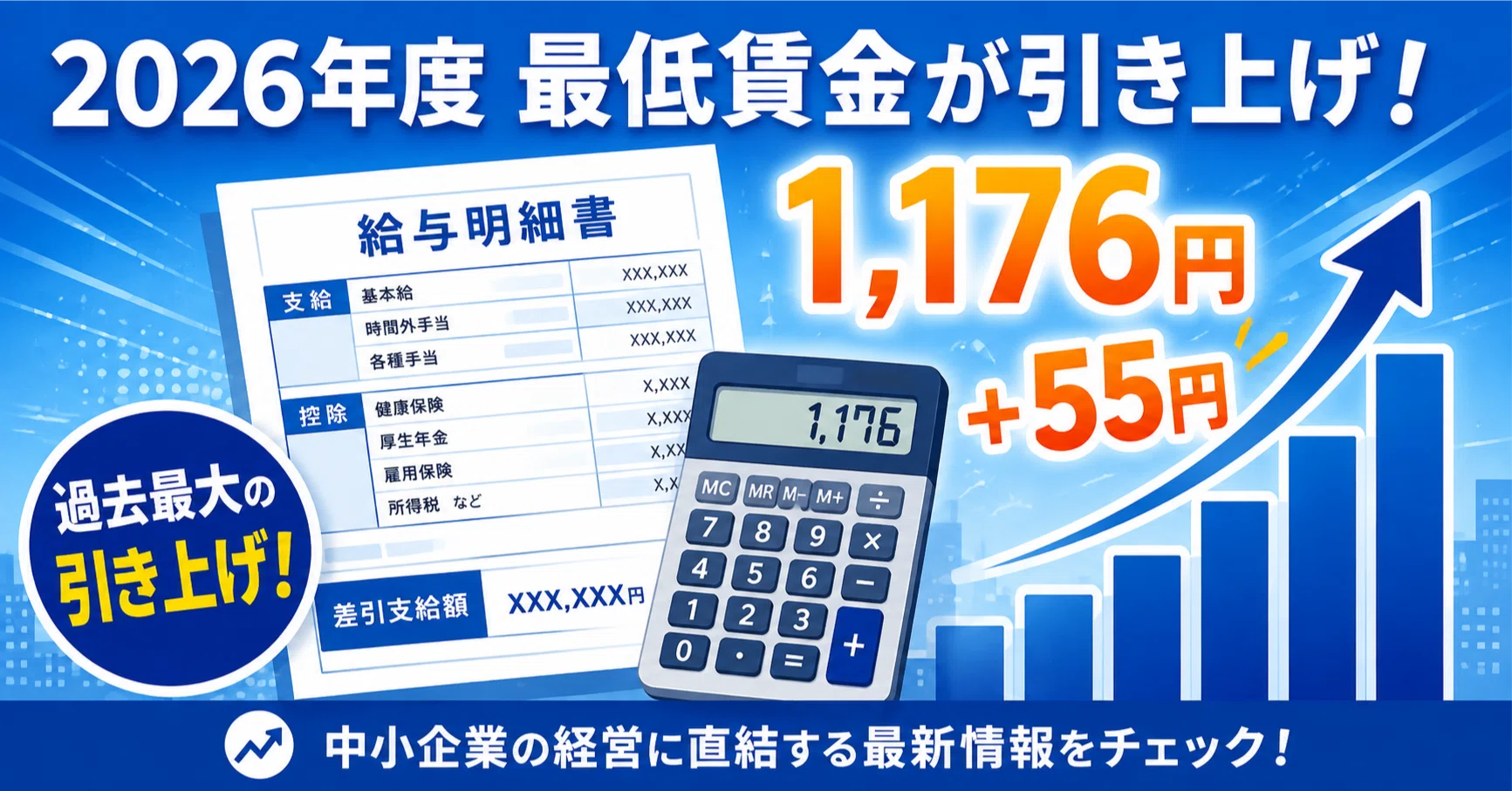 最低賃金＋55円では終わりません ― 金額・時期・助成金、2026年度の3