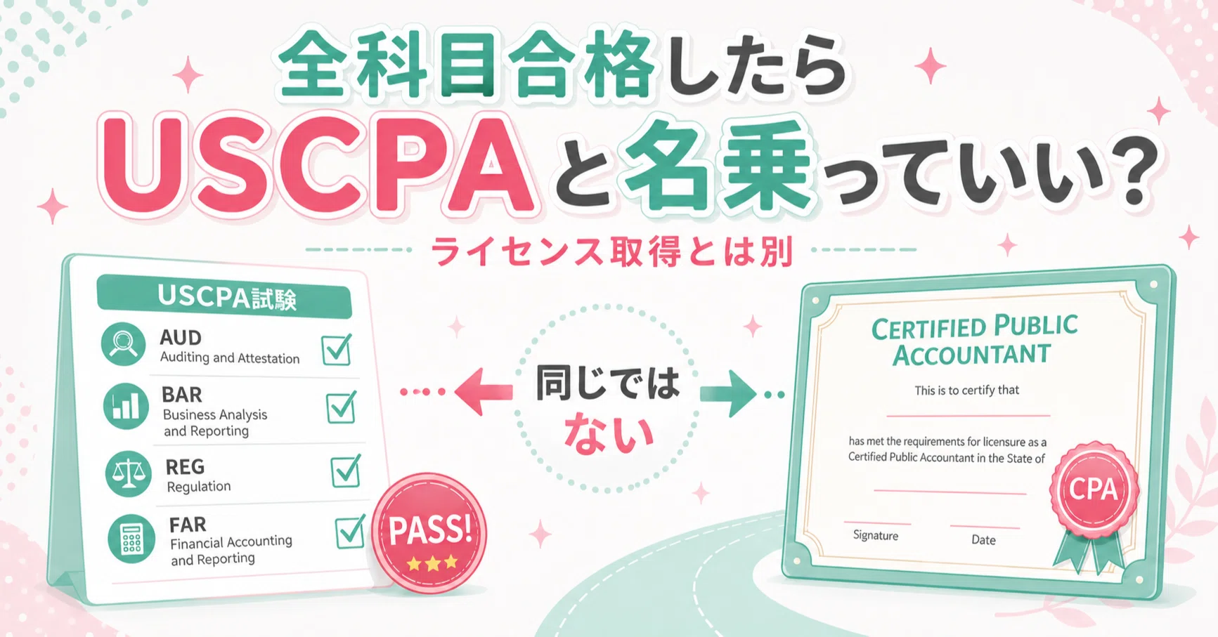 米国公認会計士USCPA合格セット USCPA試験に全科目合格したら「USCPA」と名乗っていいの？｜どこ@USCPA