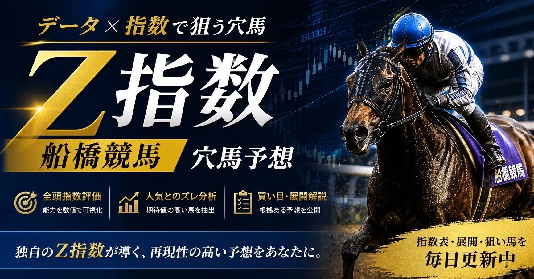 地方競馬 穴馬】船橋9R・12R｜Z指数で見抜く“穴馬2頭”（2026/8/3