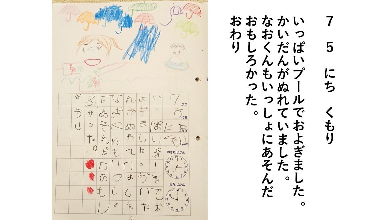 長女 ４歳 の絵日記アウトプットの効果 絵日記を書く 文字を練習する意味に気づいた トモ Note