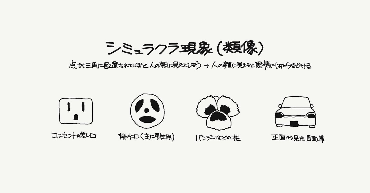シミュラクラ現象 顔の力 行動経済学とデザイン24 ジマタロ note
