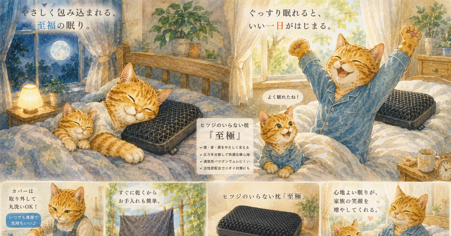 睡眠の質を上げたい人必見！ヒツジのいらない枕「至極」人気枕を徹底