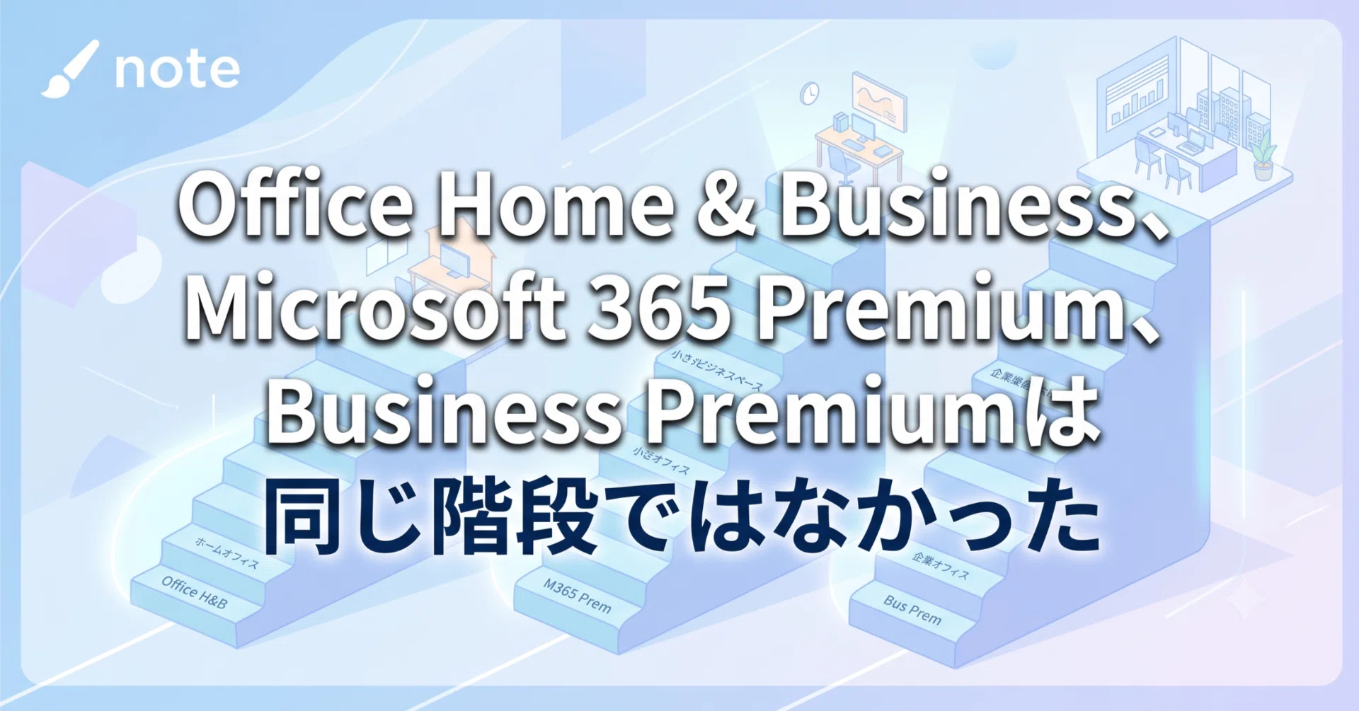 Office Home & Business、Microsoft 365 Premium、Business Premiumは