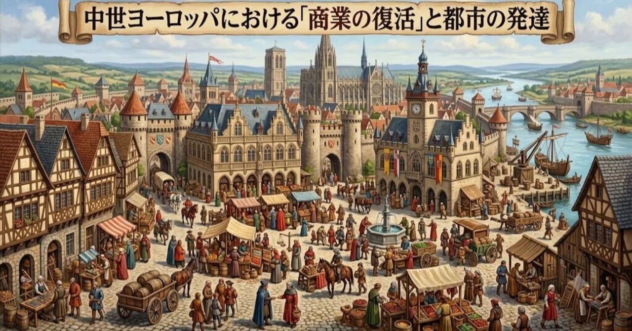 世界史物語20 中世ヨーロッパにおける「商業の復活」と都市の発達