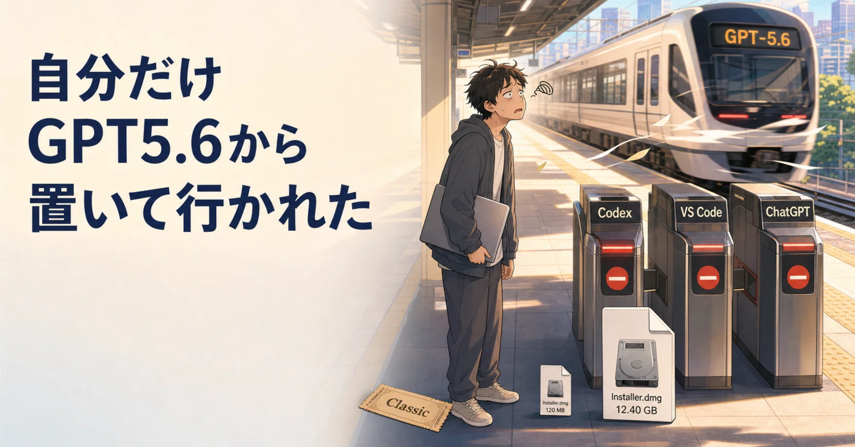 Codexがない⁉️GPT5.6に置いて行かれた話｜富樫あきら