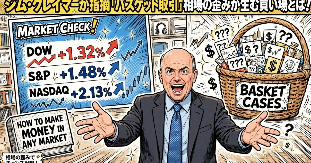 ジム・クレイマーが指摘「バスケット取引」相場の歪みが生む買い場とは