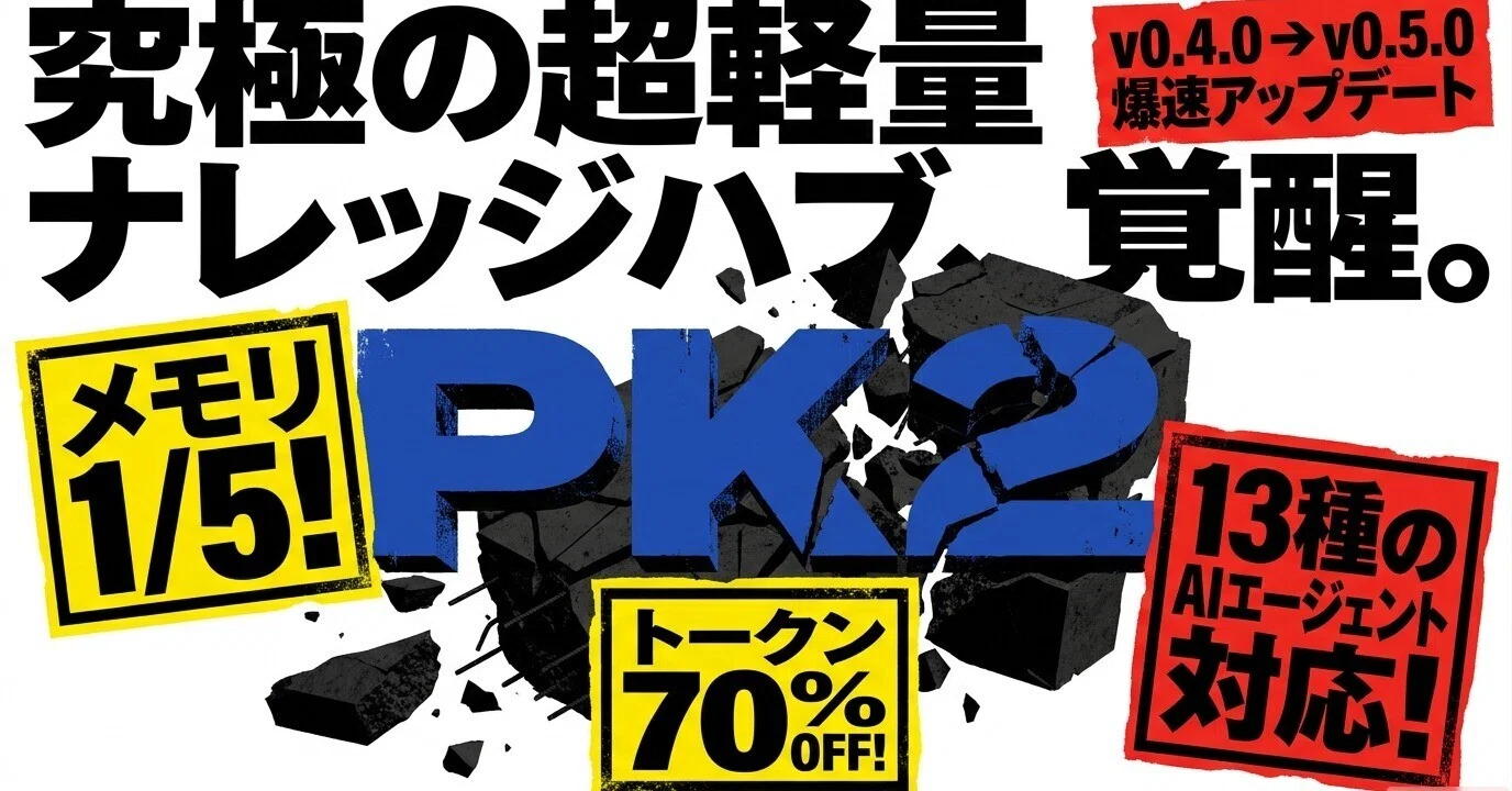 開発日誌】PierrotKnowledge2-5.0 アップデート内容：メモリ消費約