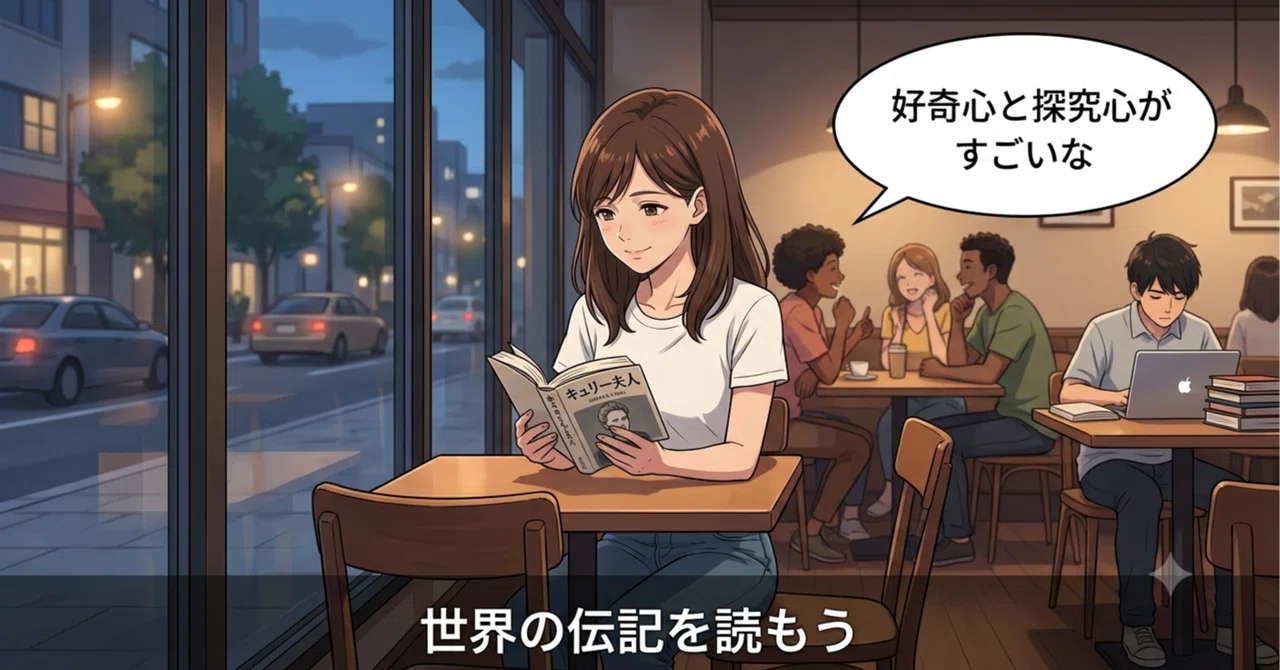 Post #80 【本📕】世界の伝記 エジソンとキュリー夫人｜世界に恋する