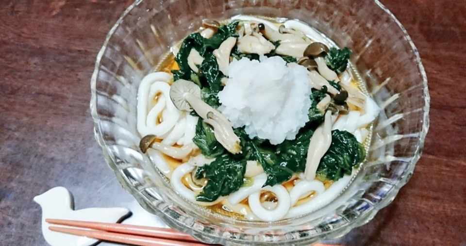 さっぱりおろしうどん 雨 あまやどり Note