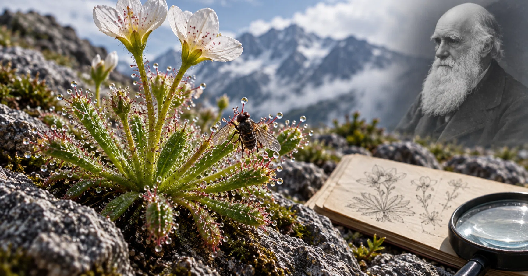 ダーウィンが150年前に見抜いていた「肉食植物」、中国の高山でついに