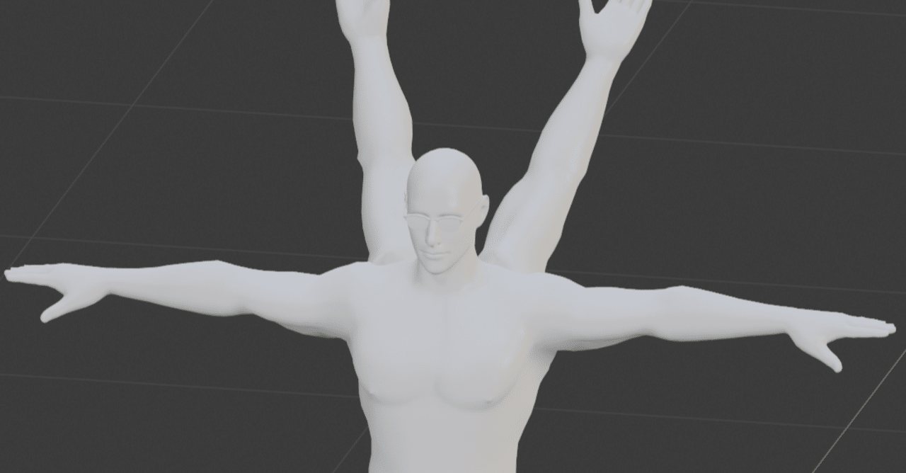 マッチョでもわかるblender 四本腕のマッチョ Kageji Note
