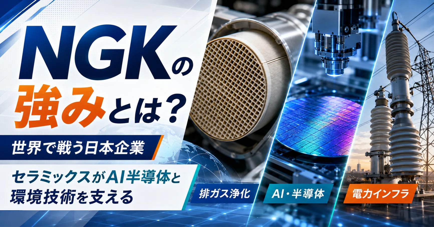 世界で戦う日本企業：日本ガイシ（NGK）の強みとは？世界トップの