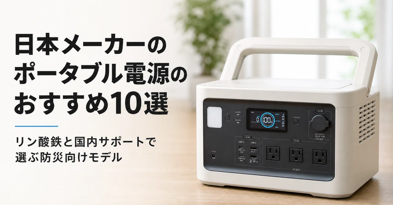 ポータブル電源 1500W 1340Wh リン酸鉄 純正弦波 防災 ブラック 日本メーカーのポータブル電源のおすすめ10選 リン酸鉄と国内サポート