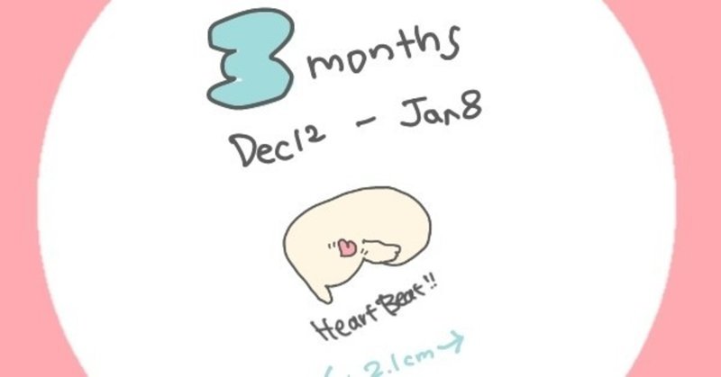 妊娠絵日記：3ヶ月目「小さな体と大きな変化」