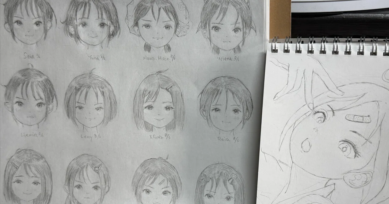 キャラ12人の絵を描いてみたものの。。｜シライワマサトモ