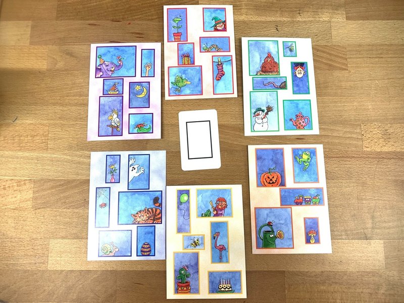 窓ふき職人 Meister Scheibenkleister 図形認識力 カードゲーム 5歳の子供から大人まで ルールと遊び方を紹介 佐藤敦俊 白馬村 Monster Cliff Note