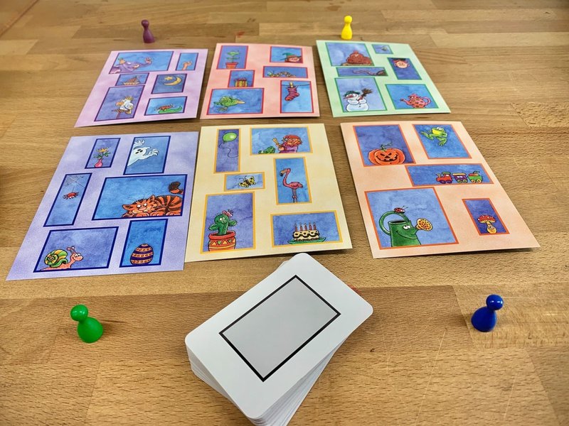 窓ふき職人 Meister Scheibenkleister 図形認識力 カードゲーム 5歳の子供から大人まで ルールと遊び方を紹介 佐藤敦俊 白馬村 Monster Cliff Note