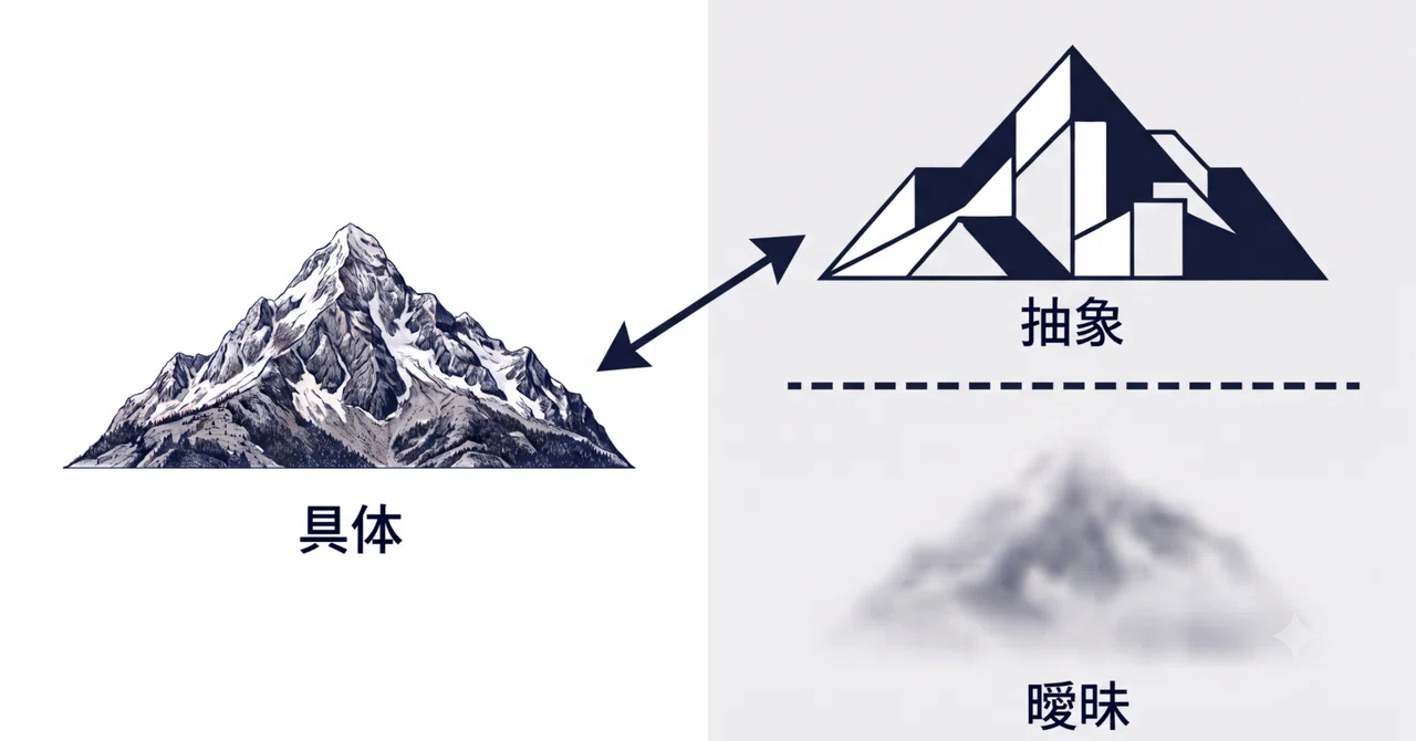 「具体」と「抽象」と「曖昧」｜kzk_maeda