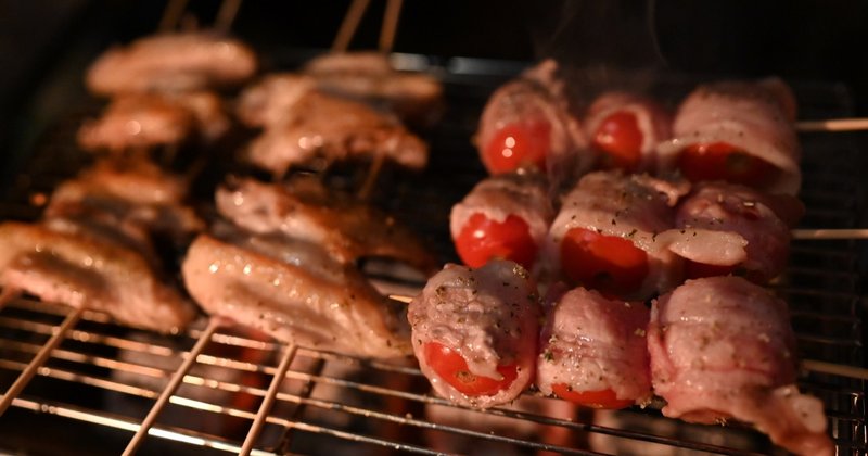 炭火で焼き鳥 キャンプ飯 Niku Camp Note