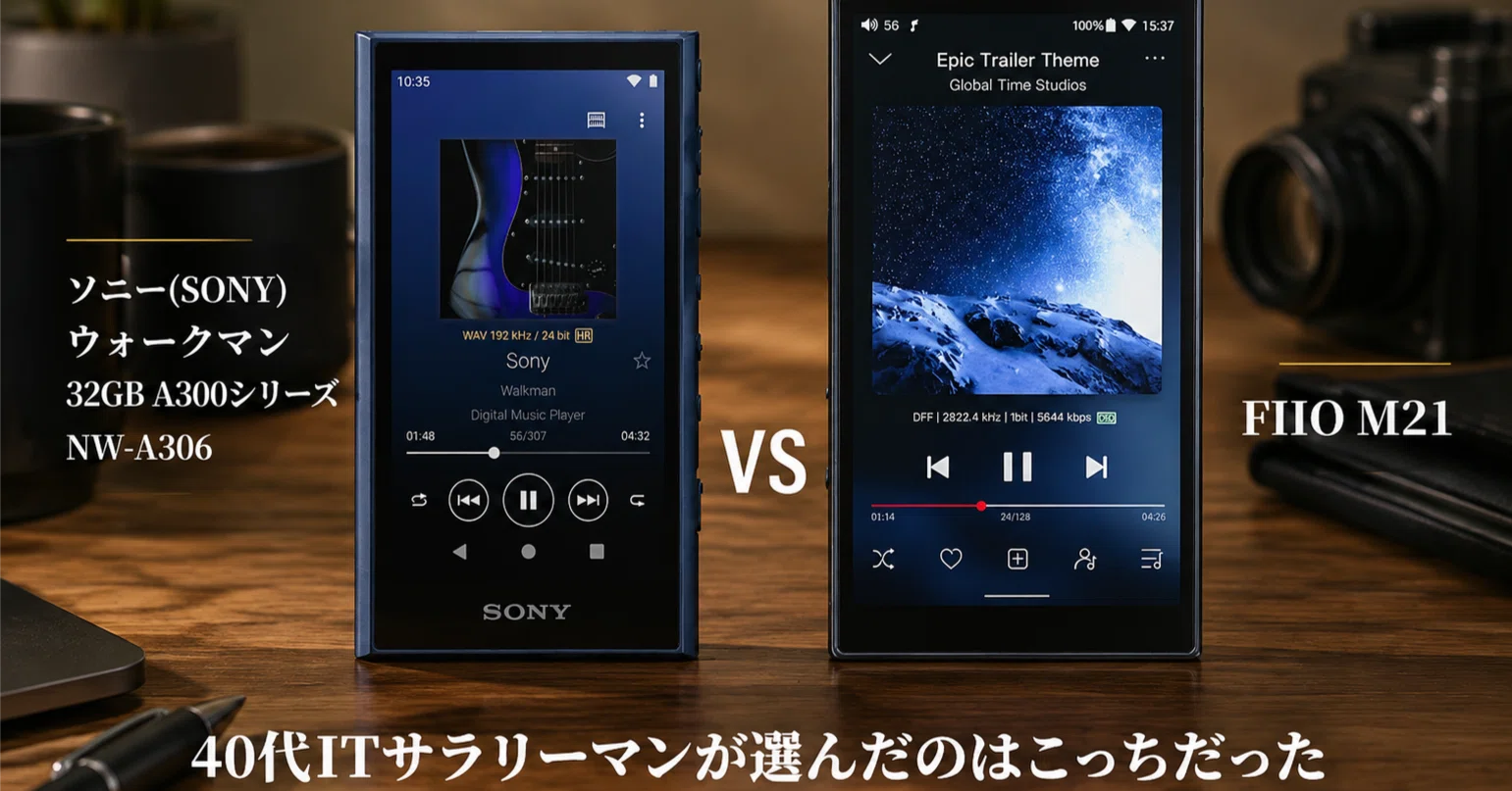 ソニー(SONY) ウォークマン 32GB A300シリーズ NW-A306 vs FIIO M21