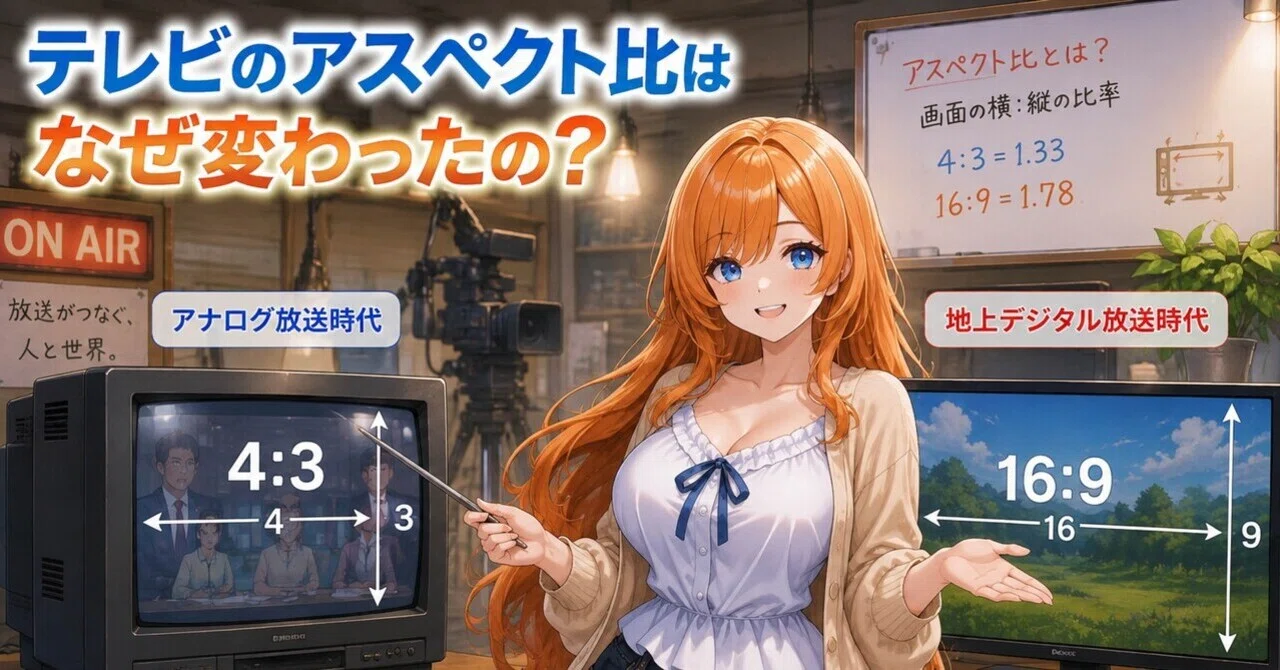 テレビのアスペクト比はなぜ変わったの？――4:3から16:9へ、テレビは何
