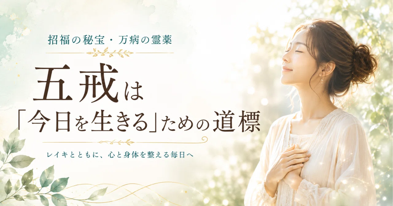 五戒は「今日を生きる」ための道標｜レイキヒーリング cocoro.