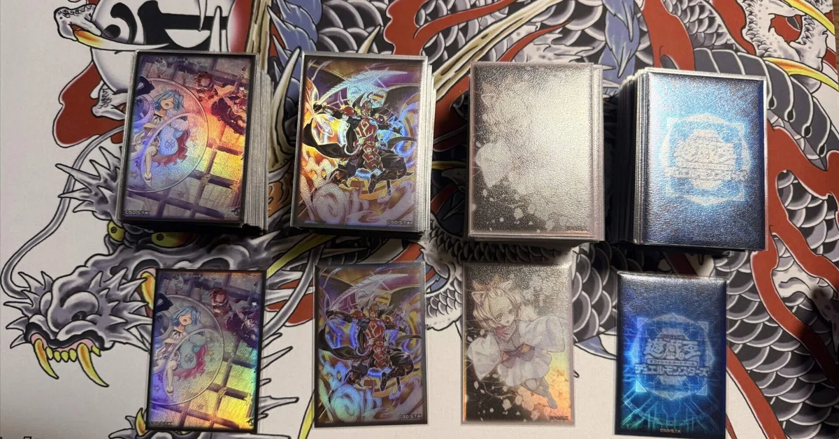 遊戯王公式スリーブに使用できるエンボスオーバースリーブ比較｜和柄。YP