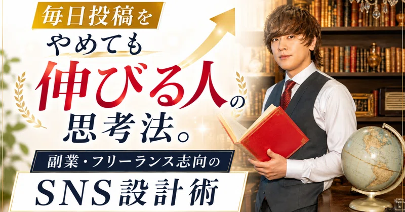 毎日投稿をやめても伸びる人の思考法。副業・フリーランス志向のSNS設計術