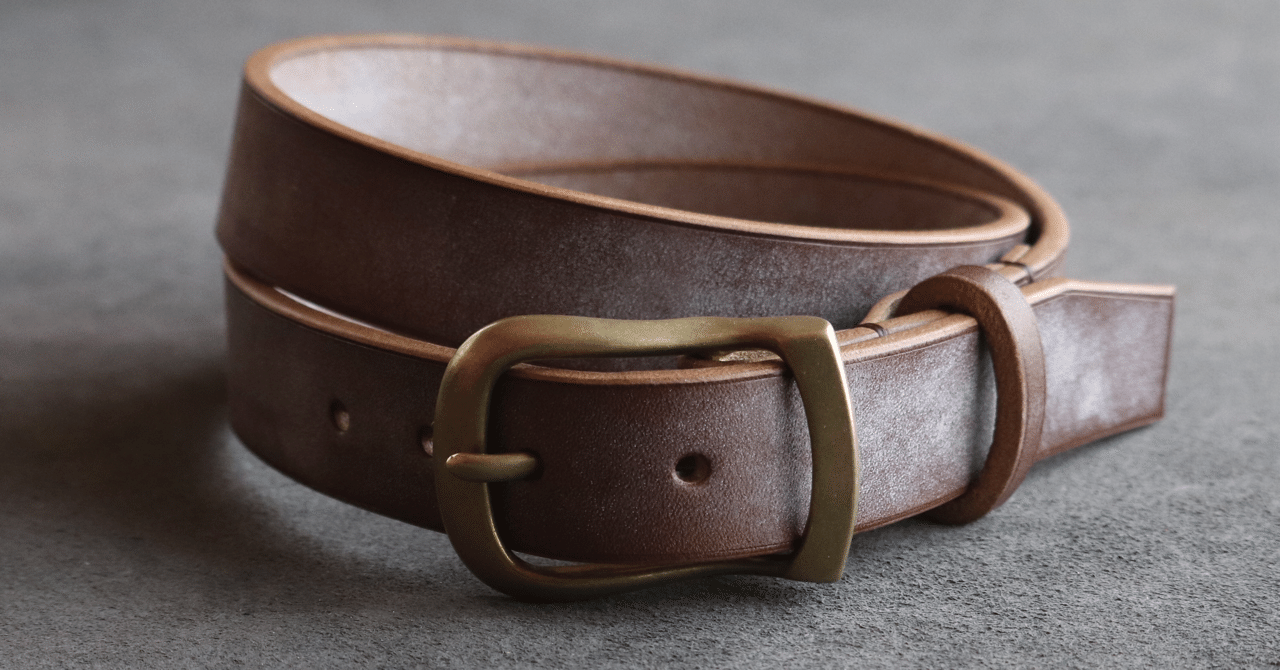 育てるベルト。ブライドルレザーの極厚ベルト｜BRUSH
