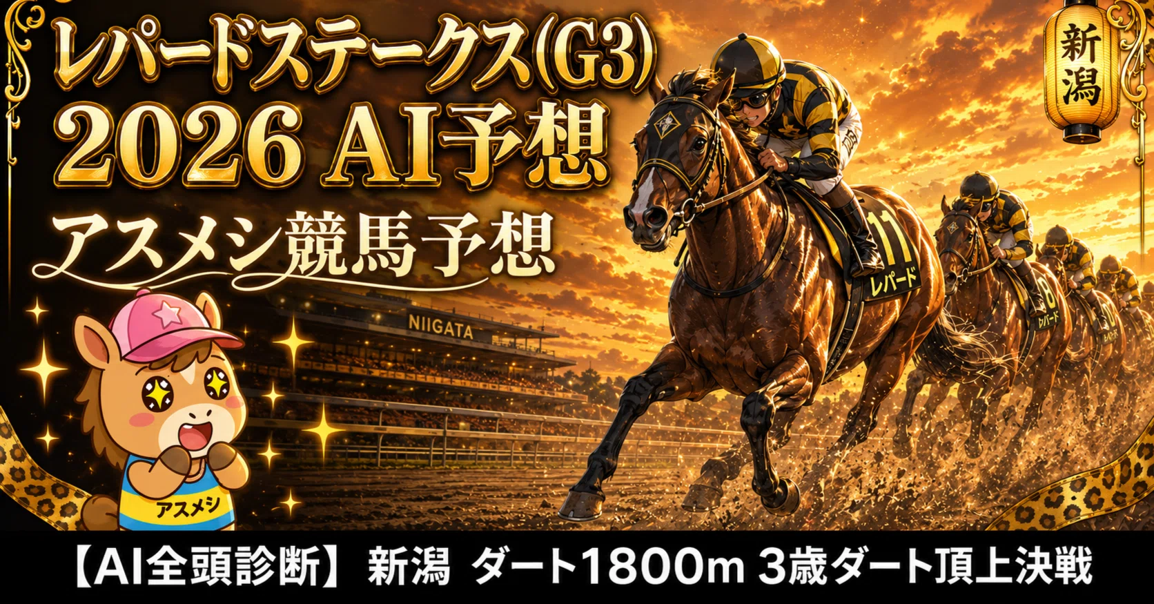 レパードステークス(G3) 2026】 AI予想 — 海外帰りの◎を「仕上がった