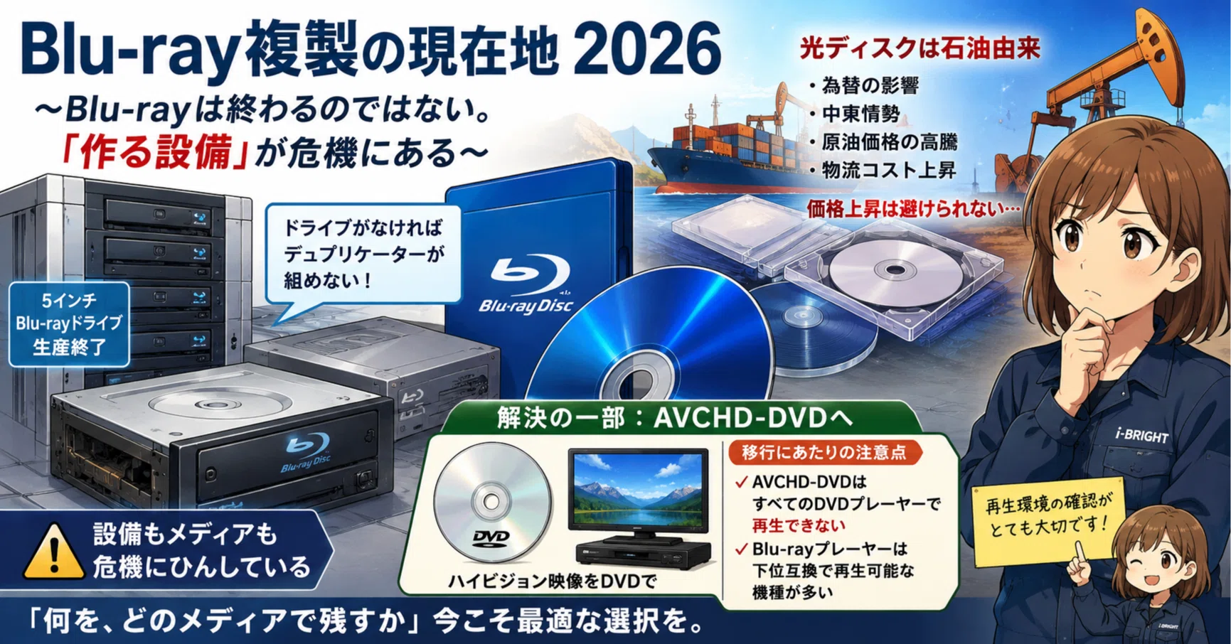 💿 Blu-ray複製の現在地 2026｜DVD即日コピー専門店＠アイブライト
