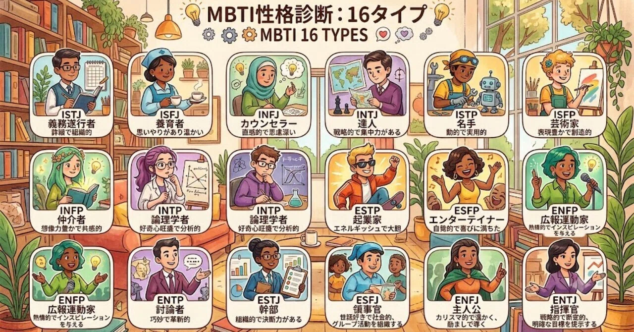 【MBTIとは何か？ 】科学的根拠から考える、16タイプ性格診断との付き合い方｜わん先生 | MBTI研究所