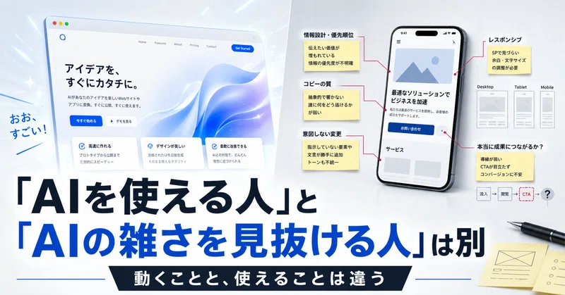 AIを使える人と、AIの雑さを見抜ける人は別である