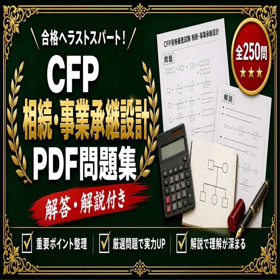 CFP 相続・事業承継設計】対策問題集 全250問＋解答・解説付き