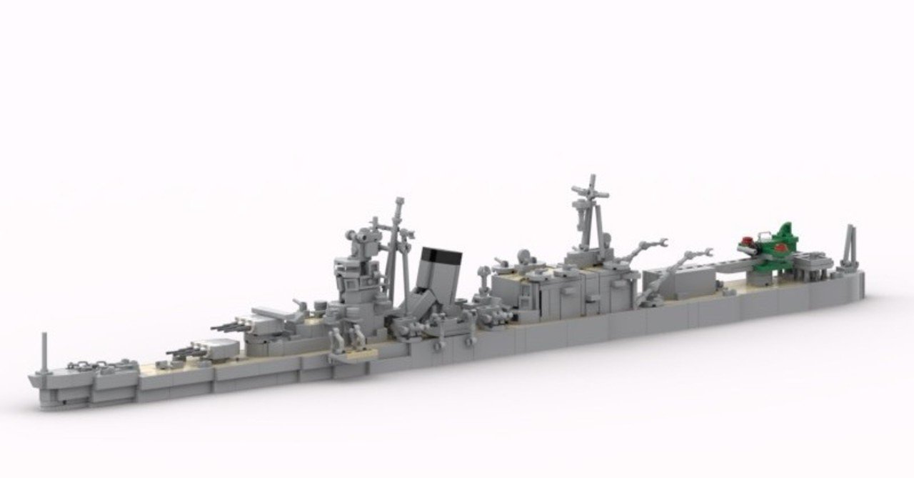 【個人作品】 駆逐艦シムス / フレッチャー級前期型・後期型 / 軽巡洋艦大淀 by エリンギ|灘校LEGO同好会|note