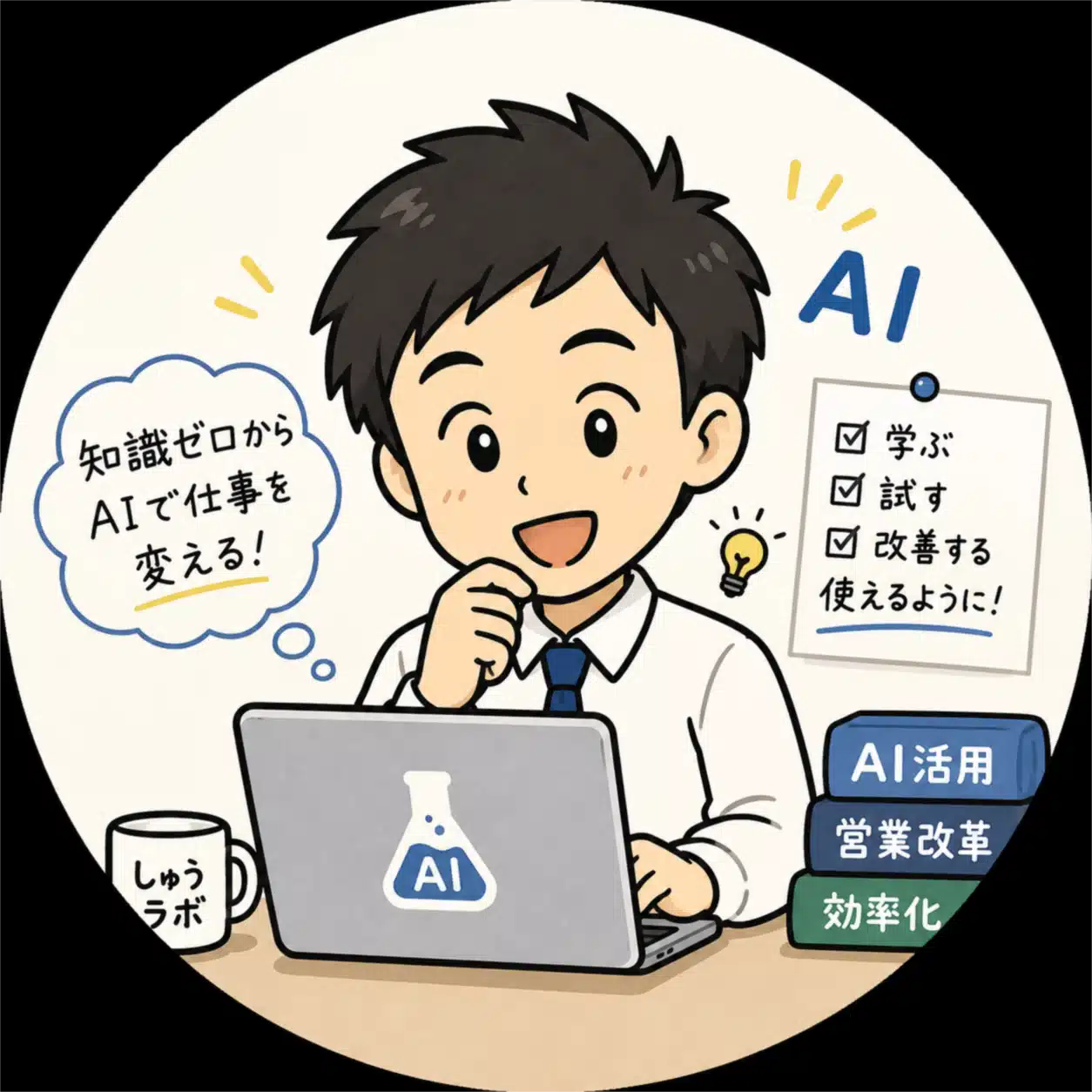 しゅうラボ 知識ゼロ営業マンが、AIで仕事を変える。