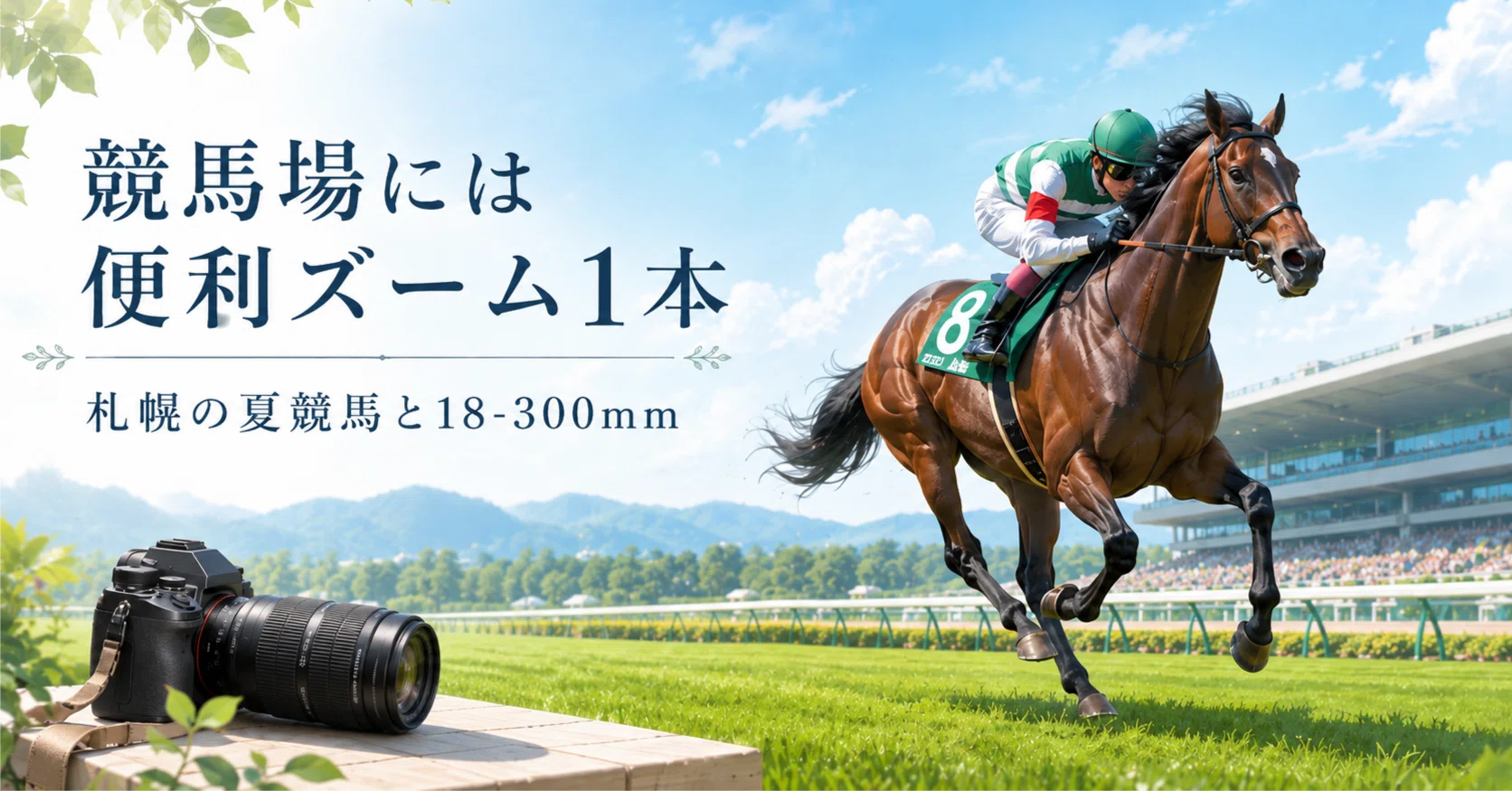 札幌の夏競馬に持っていくのは、便利ズーム1本だけ〜タムロン 18-300mm