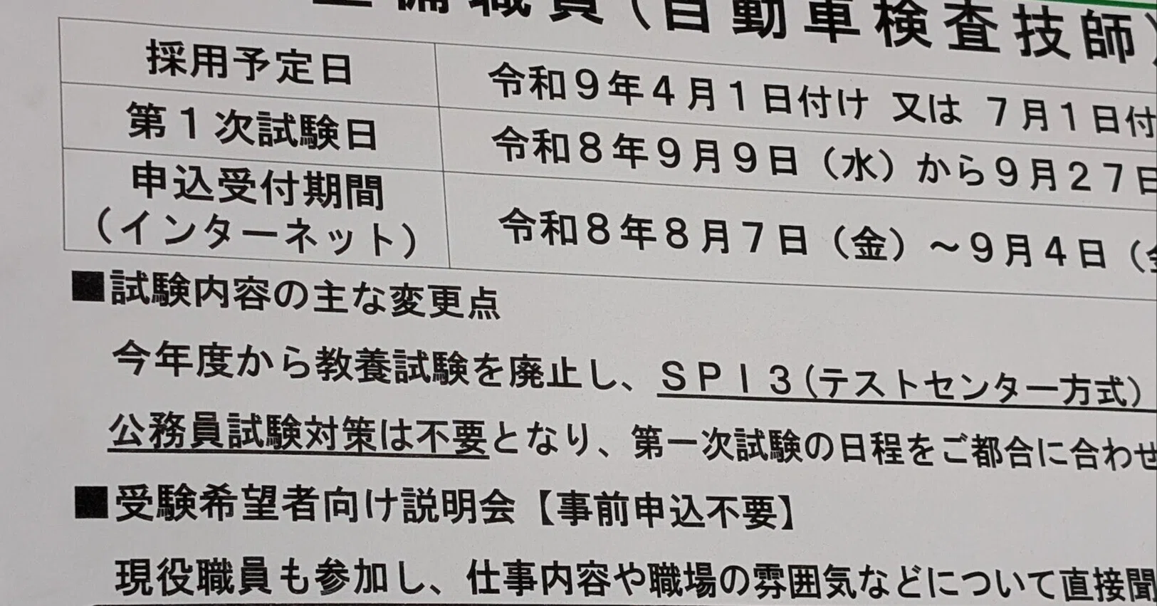 現職 と は