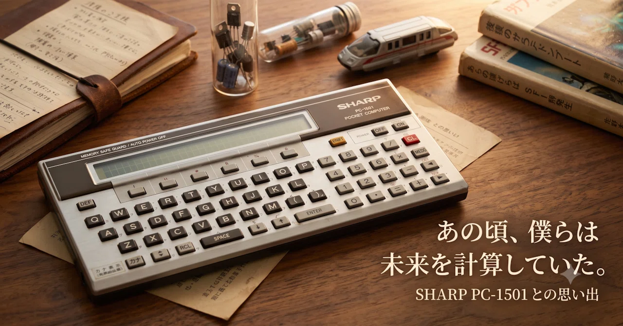 懐古】ついにマイコンを手に入れたぜ！ PC-1501【ポケコン】｜ちーがじ