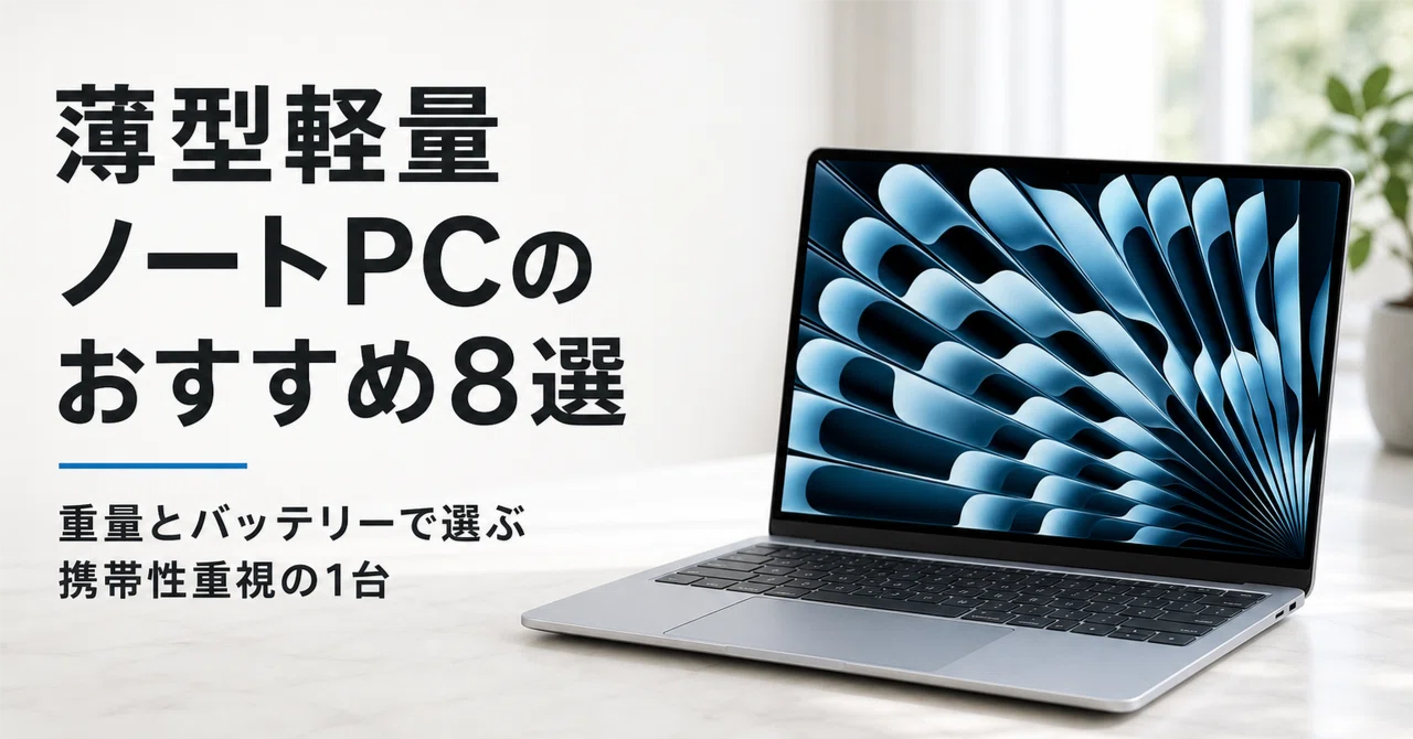 薄型軽量ノートPCのおすすめ8選 重量とバッテリーで選ぶ携帯性重視の1