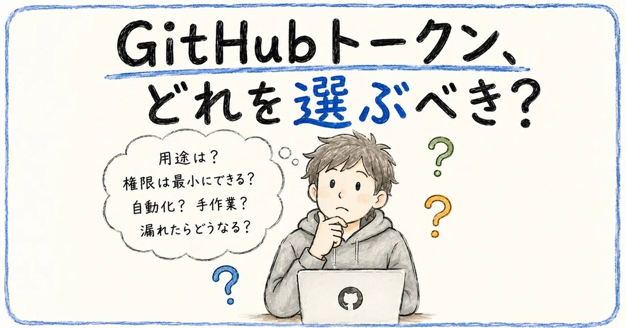 GitHub のトークン、どれを使えば安全？ classic PAT / Fine-grained