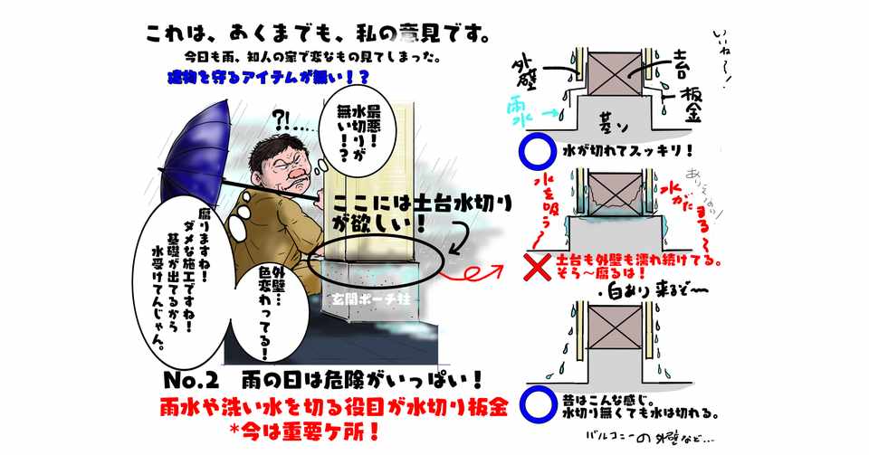 住宅の話 2回目 水切り ノリカツ Note