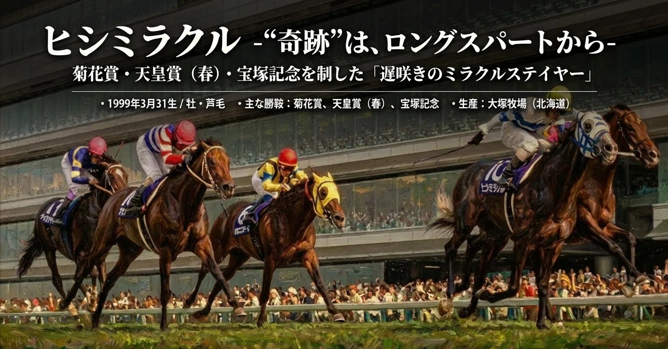ヒシミラクル -“奇跡”は、ロングスパートから-｜ハサミおじさん