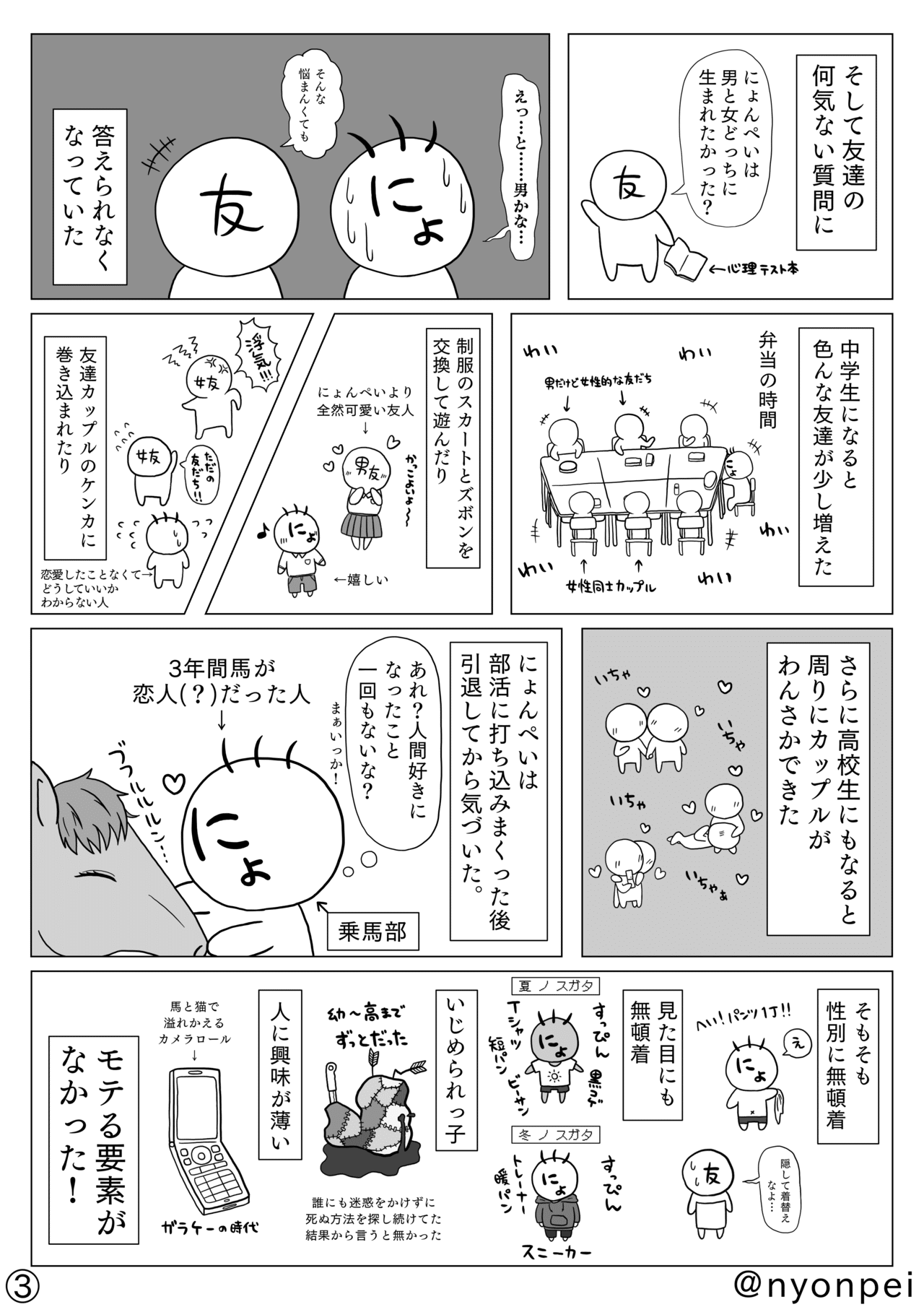 性別の話3 にょんぺい Note