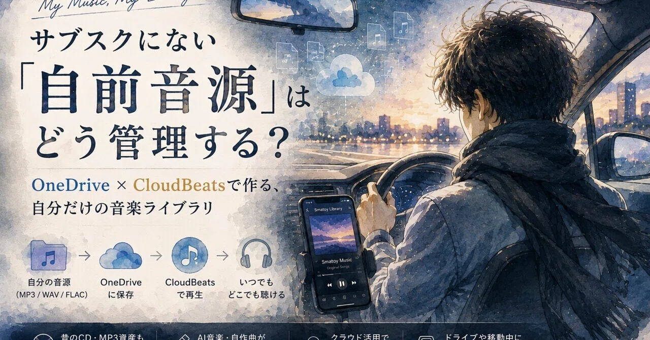 AI things｜サブスクにない「自前音源」、どうやって聴いてますか