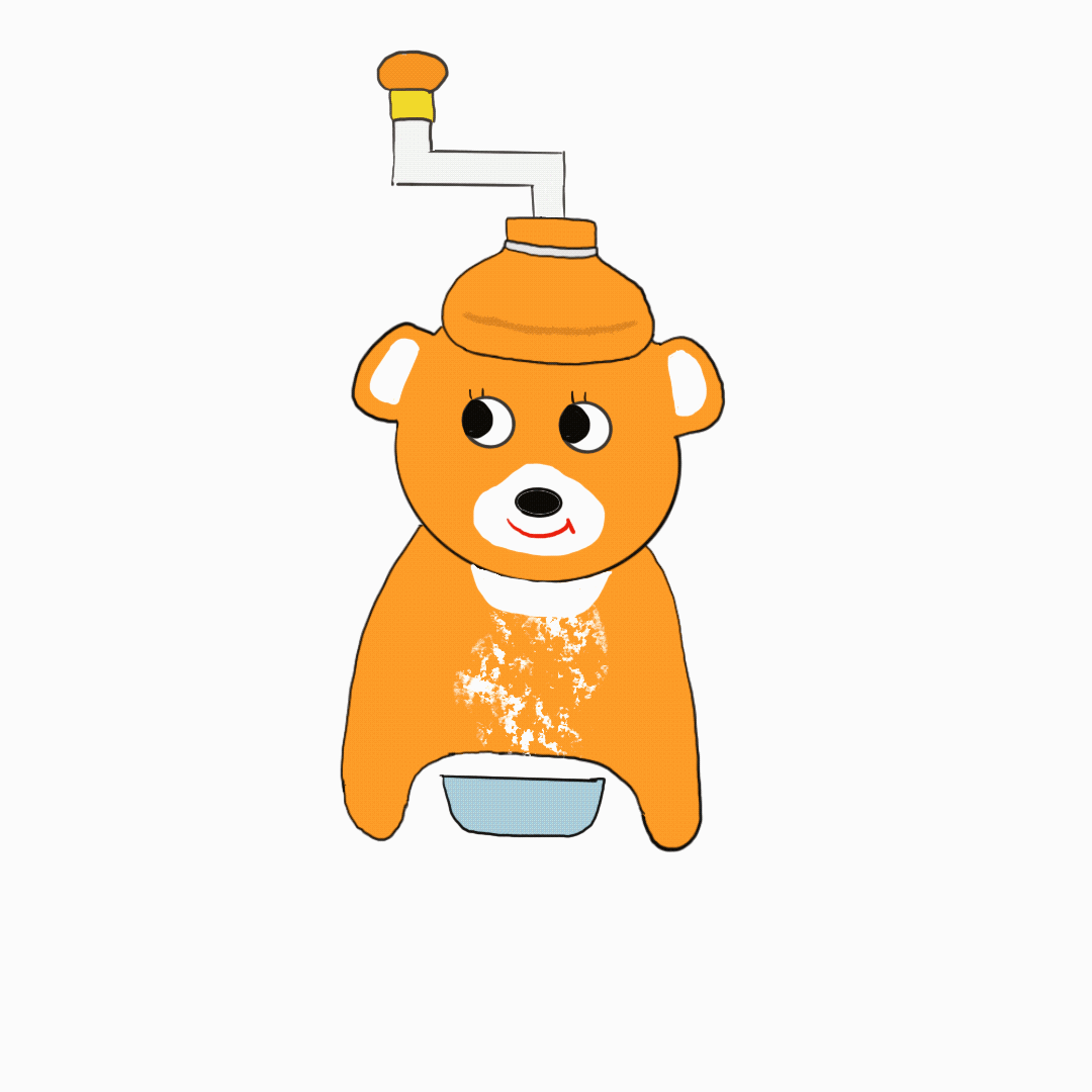昭和のかき氷器 きょろちゃん トロッコ Note